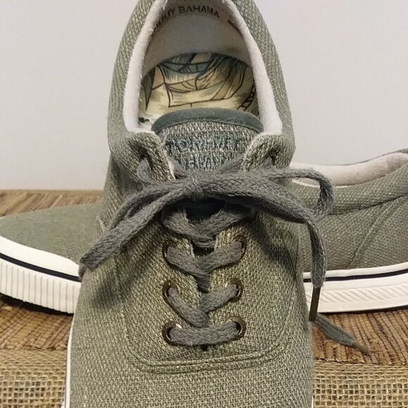 Tommy Bahama L'ATITUDE Green Canvas Casual shoes - Men's Size 11 - Picture 7 of 13